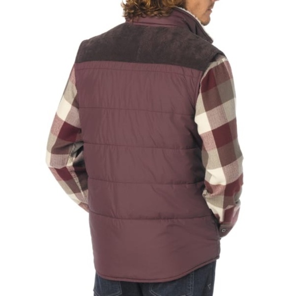 PRANA Waylan Puffer Vest in Mahogany Mens size S - Picture 2 of 12